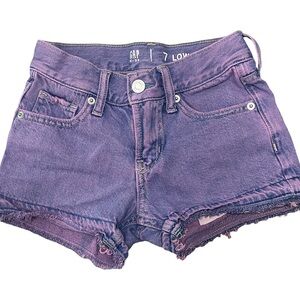 EUC GAP Girls Size 7 Purple Jean Shorts